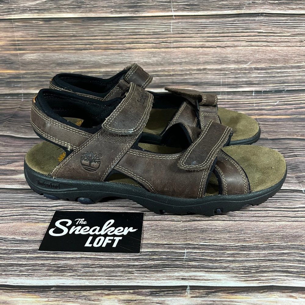 Timberland Breakwater Men's Brown Leather Strap Sandals